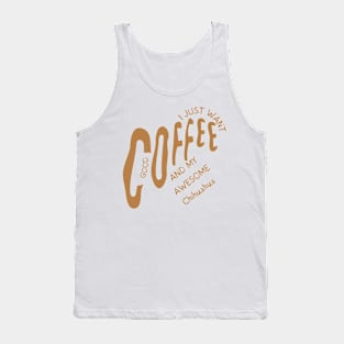 Chihuahua coffee dog cafe Tank Top